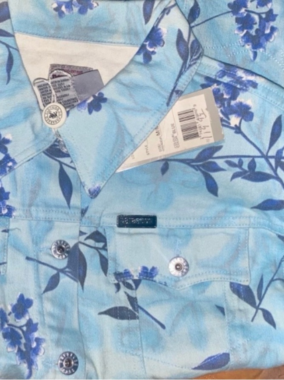 Ladies Parasuco 3/4 Sleeve Flower Jacket Sz M